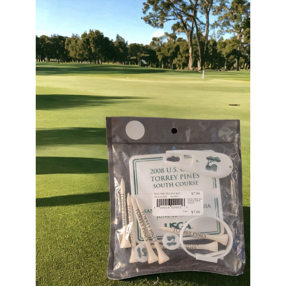 Golf Bag Tee Packet 2008 US Open Torrey Pines San Diego Divit Markers Tees New